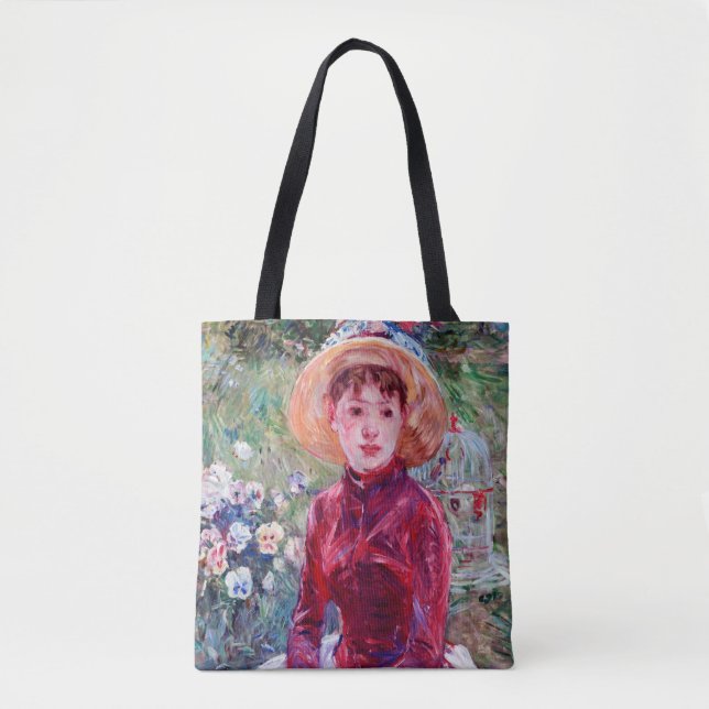 Frau in Rot, Berthe Morisot Tasche (Vorderseite)