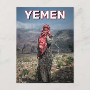 Frau in Socotra, Jemen Postkarte