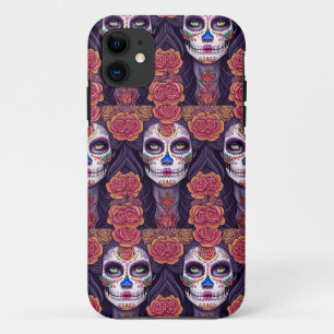 Frau in Sugar Skull Makeup Art Case-Mate iPhone Hülle