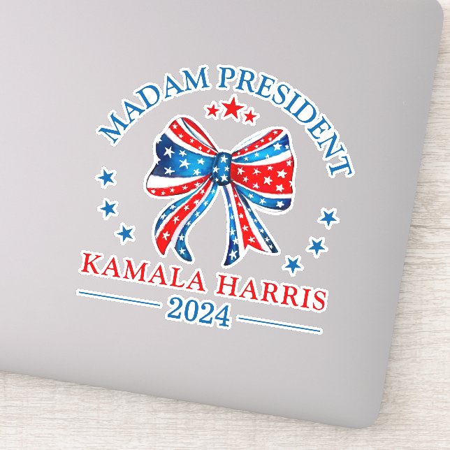 Frau Kamala Harris Vinyl Cut Sticker (Detail)