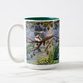 Frau Kingfisher Cup Zweifarbige Tasse