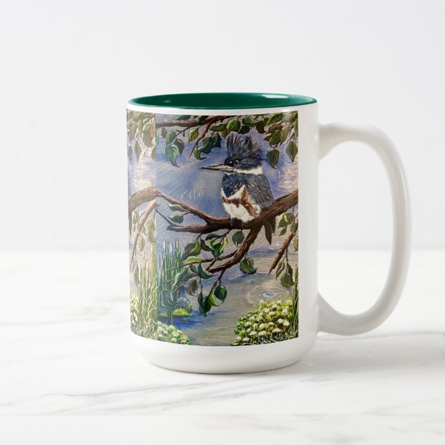 Frau Kingfisher Cup Zweifarbige Tasse (Rechts)