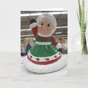 Frau Klaus Card Feiertagskarte