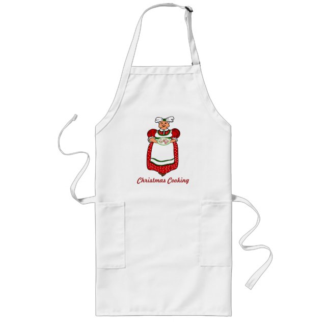 Frau Klaus Christmas Cookies Apron Lange Schürze (Vorne)
