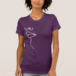 FRAU KÜSST RECHTE SEITE - WEISS -.png T-Shirt