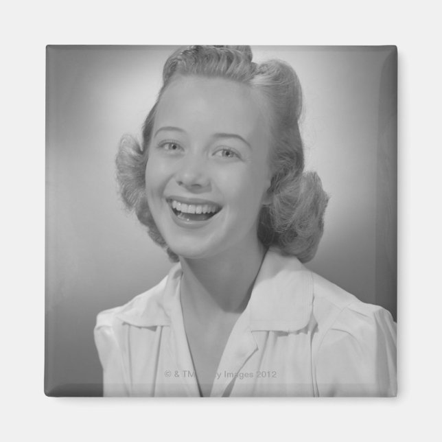 Frau lächeln magnet (Vorne)