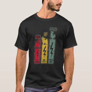 Frau Level von Verrücktem Huhn Hühnerperson T-Shirt