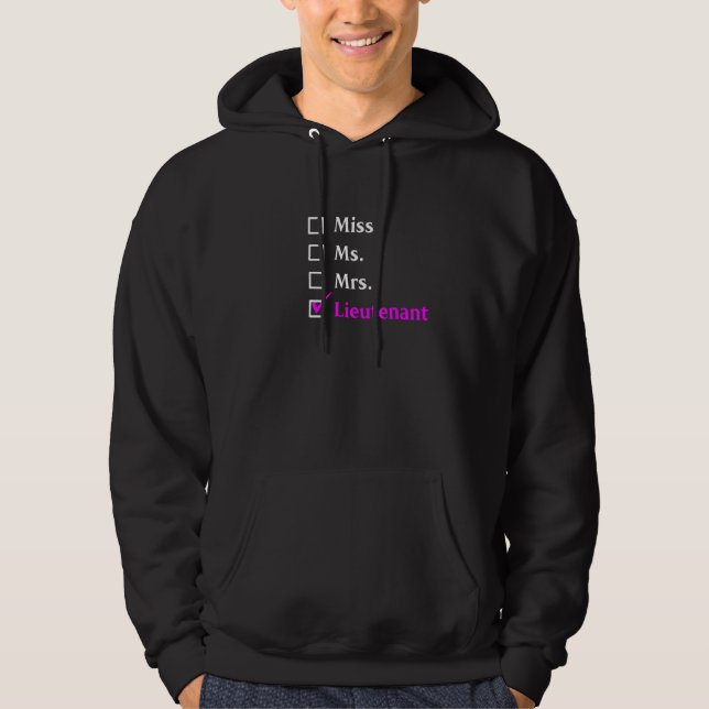 Frau Lieutenant Hoodie (Vorderseite)
