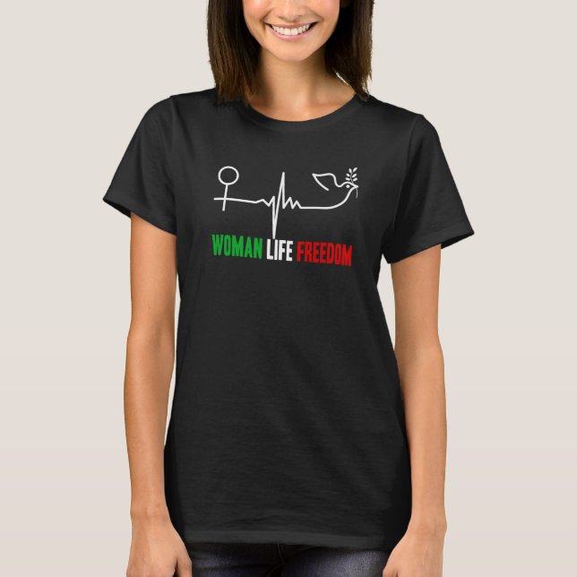 Frau Life Freedom Zan Zendegi Azadi Women Life for T-Shirt (Vorderseite)