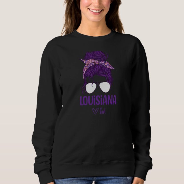 Frau Louisiana Girl Sweatshirt (Vorderseite)