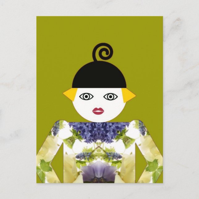 Frau Martzkin Blooming Postcard © 2012 M. Martz Postkarte (Vorderseite)