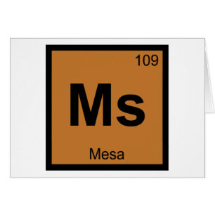 Frau Mesa Arizona Chemistry Periodic Table Symbol