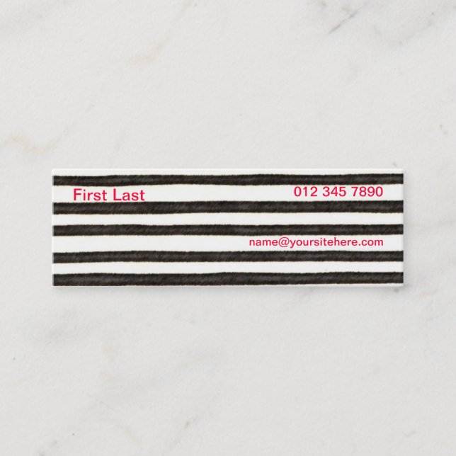 Frau Mini Visitenkarte (Vorderseite)