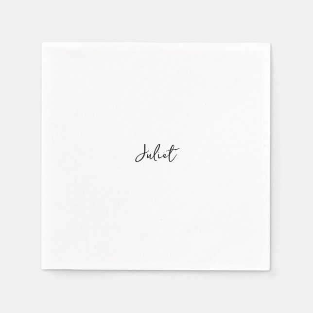 Frau Miss zu Hause zum beliebtesten Brautparty Serviette (Vorderseite)