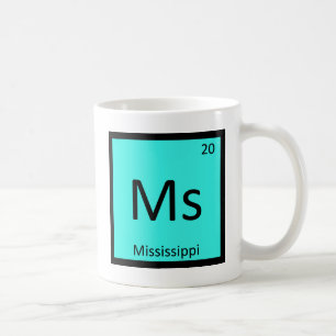 Frau Mississippi Staat Chemistry Periodic Table Kaffeetasse
