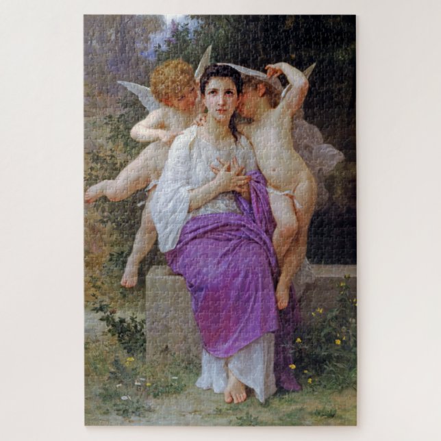 Frau mit Cupid, Bouguereau (Vertikal)
