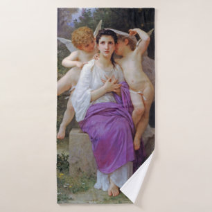 Frau mit Cupid, Bouguereau Badehandtuch
