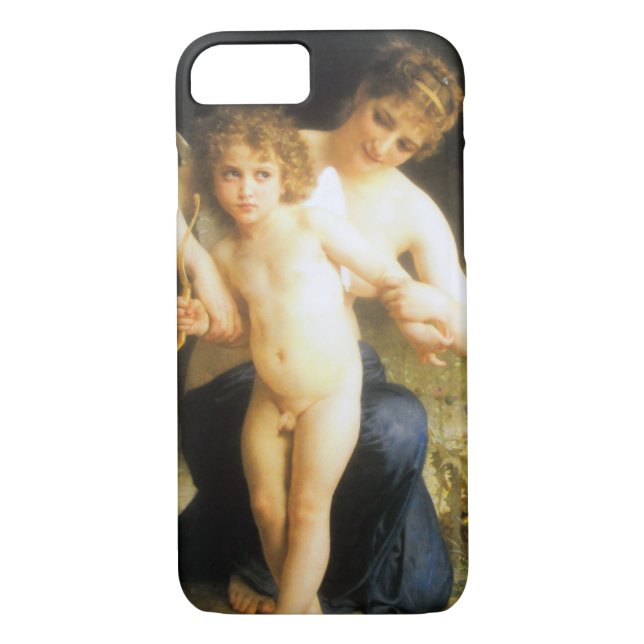 Frau mit Cupid, Bouguereau Case-Mate iPhone Hülle (Rückseite)