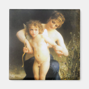 Frau mit Cupid, Bouguereau Magnet