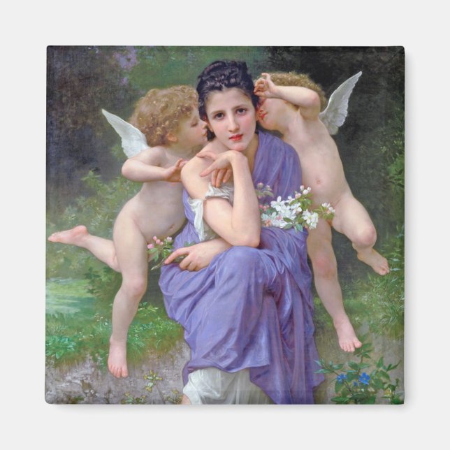 Frau mit Cupid, Bouguereau Magnet (Vorne)