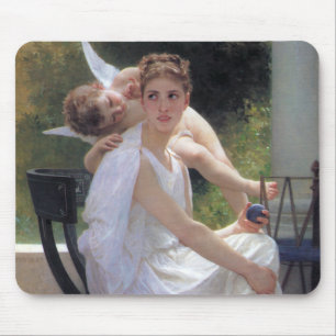 Frau mit Cupid, Bouguereau Mousepad
