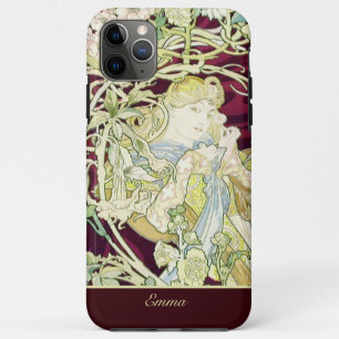 Frau mit Daisy - Alphonse Mucha Case-Mate iPhone Hülle