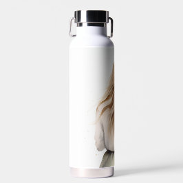 Frau mit Daisy Bouquet Trinkflasche