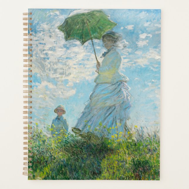 Frau mit dem Parasol Claude Monet Planer (Vorderseite)
