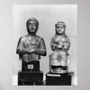 Frau mit dem Schal Poster