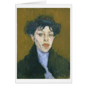 Frau mit einem blauen Schal, c.1912 (Öl auf