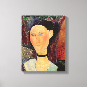 Frau mit einem SamtNeckband, c.1915 Leinwanddruck