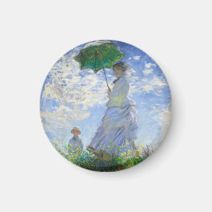 Frau mit einem Sonnenschirm, Madame Monet und ihr  Magnet
