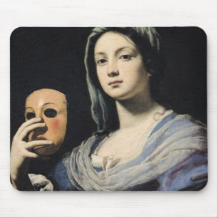 Frau mit einer Maske 2 Mousepad