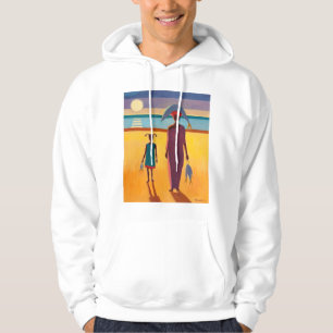 Frau mit Fischen Hoodie