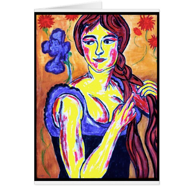 Frau mit Iris (Vorne)