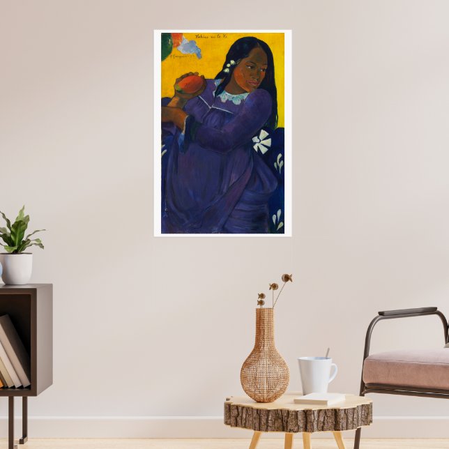 Frau mit Mango - Gauguin, 1892 Poster (Wohnzimmer 3)