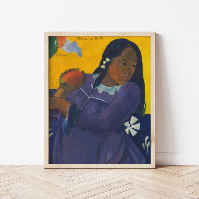 Frau mit Mango | Paul Gauguin Poster (Von Creator hochgeladen)