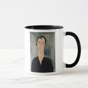 Frau mit Ohrringen Tasse