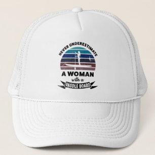 Frau mit Paddle Board Funny Gift Mama Truckerkappe