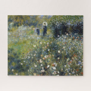 Frau mit Parasol im Garten von Auguste Renoir