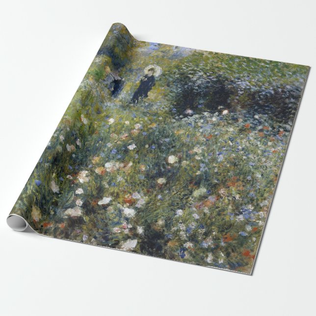 Frau mit Parasol im Garten von Auguste Renoir Geschenkpapier (Ungerollt)
