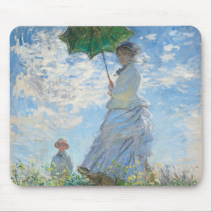 Frau mit Parasol, Madame Monet und ihrem Sohn Mousepad