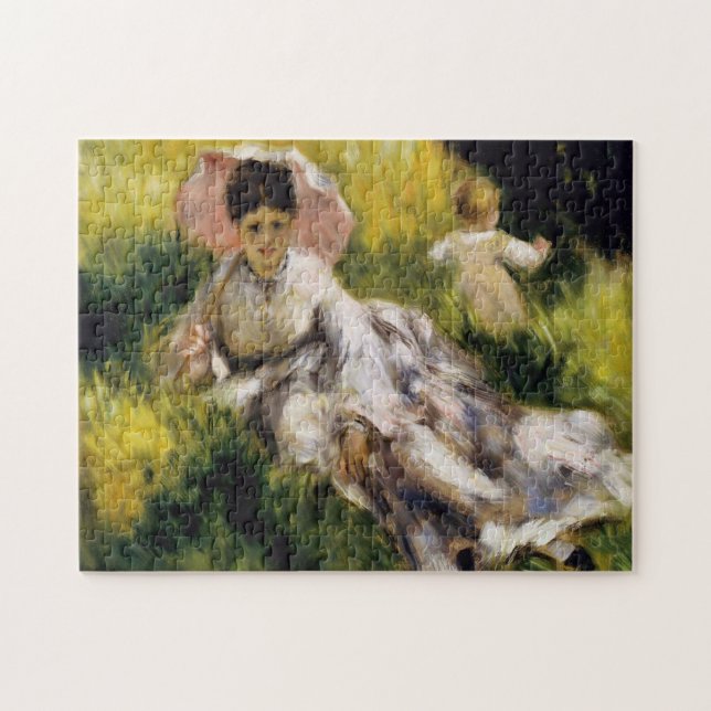 Frau mit Parasol Renoir Kunst (Horizontal)