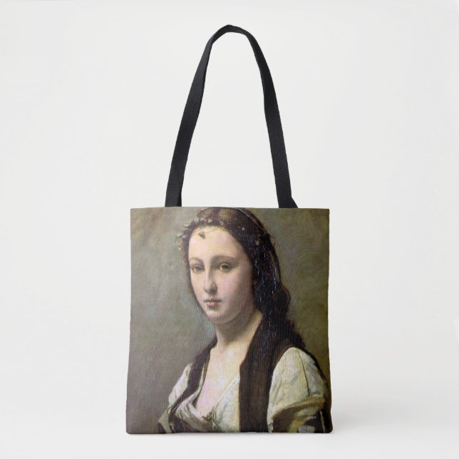 Frau mit Perle, Camille Corot, 1868-1870 Tasche (Vorderseite)