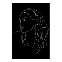 Frau mit Scarf