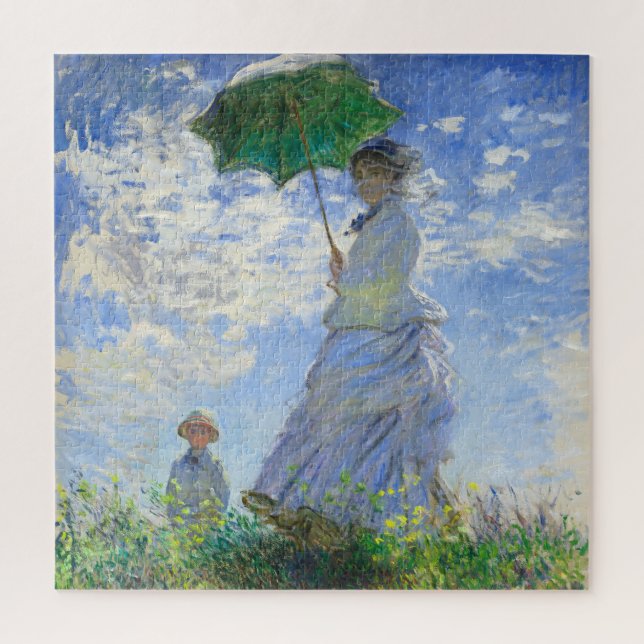 Frau mit Sonnenschirm, Frau Monet und ihr Sohn (Vertikal)