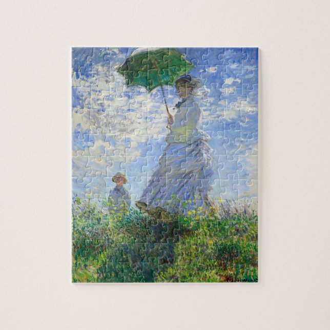 Frau mit Sonnenschirm, Frau Monet und ihr Sohn (Vertikal)