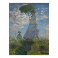 Frau mit Sonnenschirm - Frau Monet und ihr Sohn