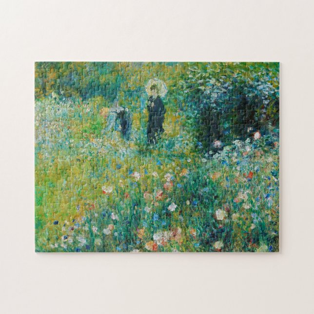 Frau mit Sonnenschirm, Garten, Renoir (Horizontal)