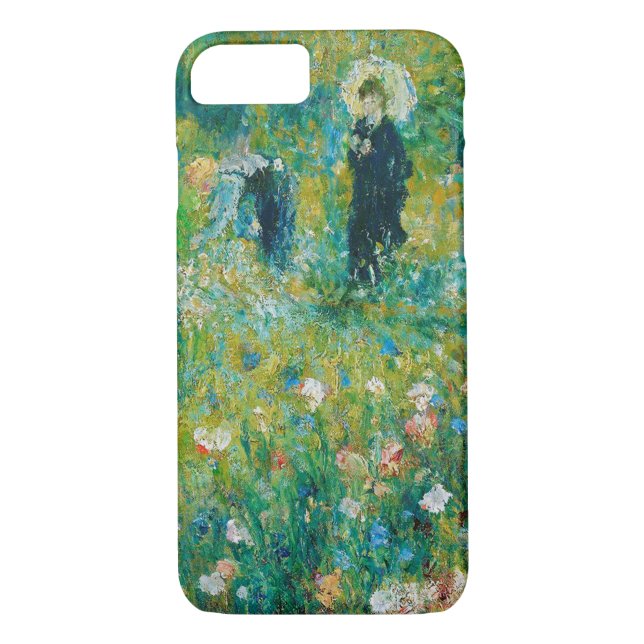 Frau mit Sonnenschirm, Garten, Renoir Case-Mate iPhone Hülle (Rückseite)